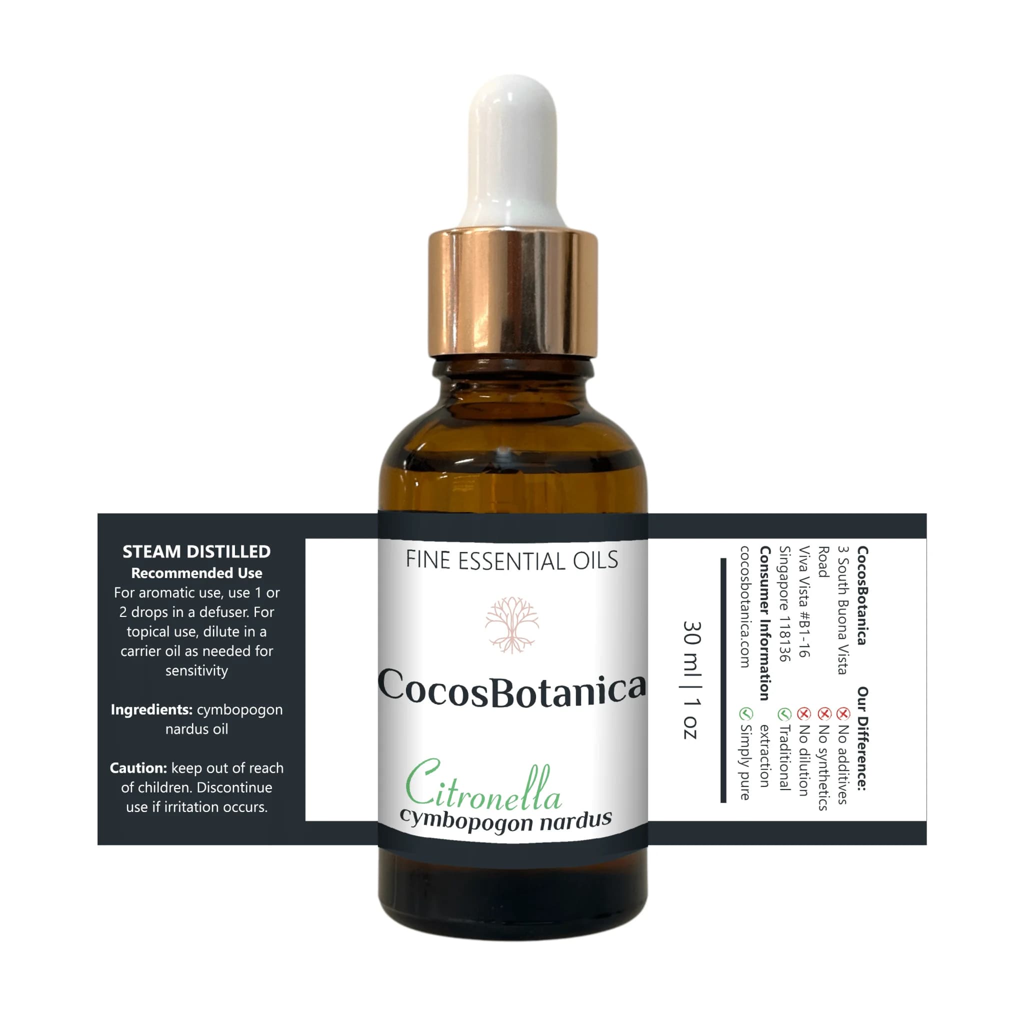 Citronella Oil (Cymbopogon nardus Oil) 30 ml